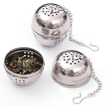 Stainless Steel Spoon Tea Ball Infuser Filter Squeeze Leaves Herb Mesh StraiHICA